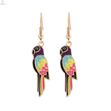 Nepal Alloy Pendant Bird Ethnic Animal Parrot Earrings